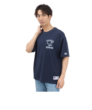ラッセル（RUSSELL）イーグル ワイド 半袖 Tシャツ RBM25S0006 NVY