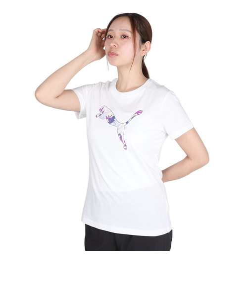 プーマ（PUMA）GRAPHICS フローラル Tシャツ 687710 02 WHT