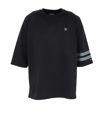 ハーレー（HURLEY）ファントム サマー スウェット ハーフスリーブ Tシャツ MCHS251133-BLK