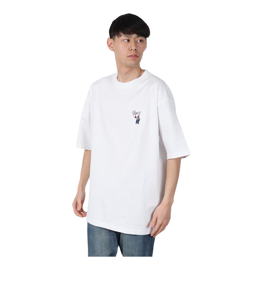 ベンデイビス（BEN DAVIS）ゴリラ刺繍 半袖Tシャツ 25580007-WHT