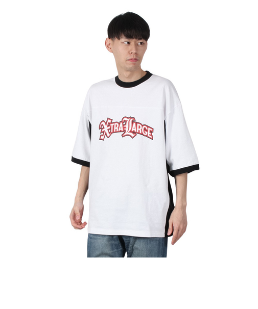 エクストララージ（XLARGE）ロゴ 2TONE 半袖Tシャツ 101242011036-WHITE