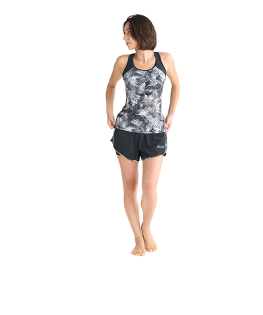ロキシー（ROXY）フィットネス水着 レディース 水泳 WET AND WILD 黒 S-Lサイズ 25SPRSW251504BLK セットアップ 上下セット…
