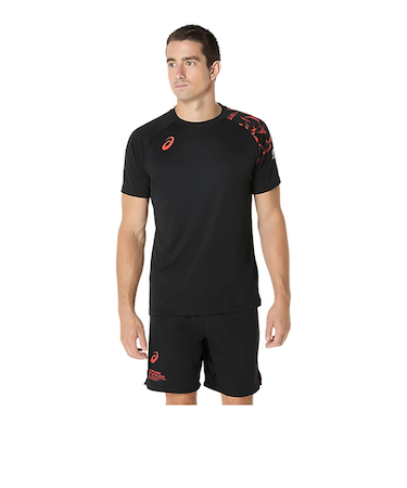 アシックス（ASICS）バレーボールウェア トップライン ファミリー 半袖シャツ 2053A213.002