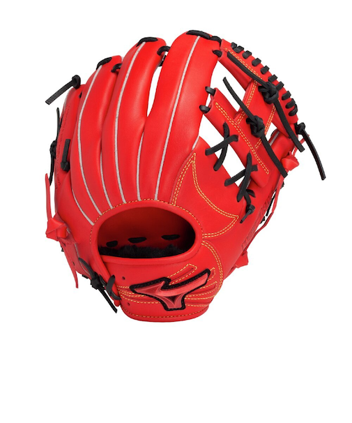 ミズノ(MIZUNO)軟式 グラブ 内野手 野球グローブ 一般 ウィルドライブ レッド IBE サイズ9 1AJGR32813 7009