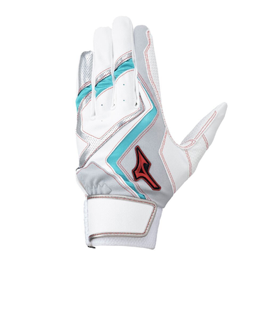 ミズノ（MIZUNO）バッティング用グローブ 野球 ウィルドライブ レッド 両手用 1EJEA55401