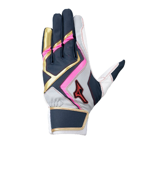 ミズノ（MIZUNO）バッティング用グローブ 野球 ウィルドライブ レッド 両手用 1EJEA55414