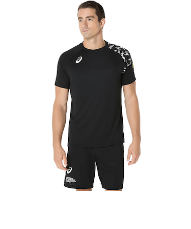 アシックス(ASICS)バレーボールウェア トップライン ファミリー 半袖シャツ 2053A213.001