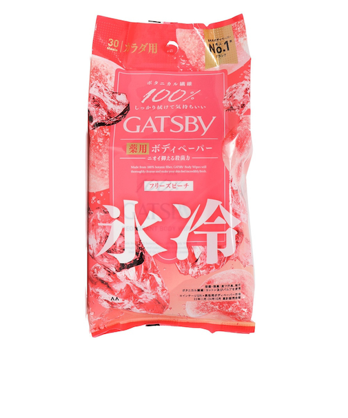 マンダム(mandom)汗拭きシート ギャツビー アイスデオ ボディペーパーN フリーズピーチ 徳用タイプ 30枚 ボディシート 体用 メントール 暑さ対策