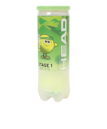 ヘッド（HEAD）ジュニア テニスボール 3球入り HEAD STAGE 1 GREEN 578413
