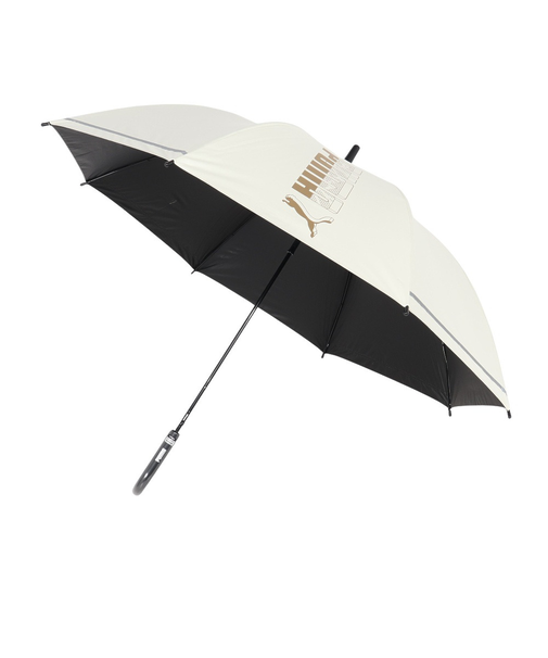 プーマ（PUMA）傘 晴雨兼用 反射テープ60cm JP 傘 PBS80JP58 IV UVカット 紫外線対策 遮光 軽量  反射素材 ロゴ シンプル 学生