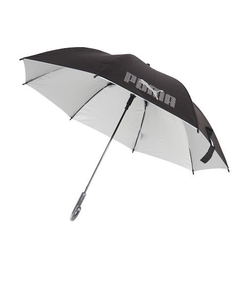 プーマ（PUMA）傘 晴雨兼用SV 55cm JP 傘 PBS75JP55 BK 紫外線対策 遮光 軽量 反射素材 ロゴ シンプル 学生 ジャンプ傘 長傘