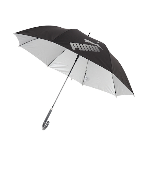 プーマ(PUMA)傘 晴雨兼用SV 無地60cm JP PBP76JP60 BK 紫外線対策 遮光 軽量 反射素材 シンプル 学生 ジャンプ傘 長傘