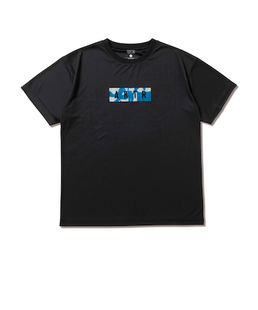 アクター(AKTR)バスケットボールウェア CUT-UP CAMO ボックスロゴ スポーツ Tシャツ 125-027005 BK