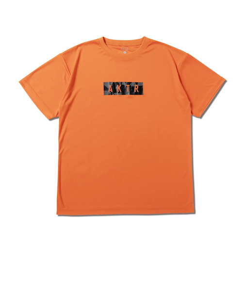 アクター（AKTR）バスケットボールウェア CUT-UP CAMO ボックスロゴ スポーツ Tシャツ 125-027005 OR