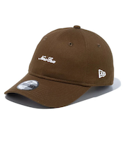 ニューエラ（NEW ERA）帽子 ジュニア キャップ 920 スクリプトロゴ 茶色 14524559 サイズ調整可 ファッション カジュアル ウォッシュ加工 …
