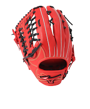 ミズノ（MIZUNO）軟式 グラブ 外野手用 野球グローブ 一般 ウィルドライブ レッド IBE 左投用 1AJGR32807 7009H
