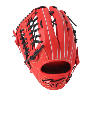 ミズノ（MIZUNO）軟式 グラブ 外野手用 野球グローブ 一般 ウィルドライブ レッド IBE 左投用 1AJGR32807 7009H