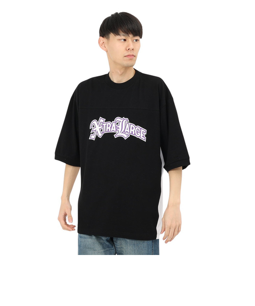 エクストララージ（XLARGE）ロゴ 2TONE 半袖Tシャツ 101242011036-BLACK