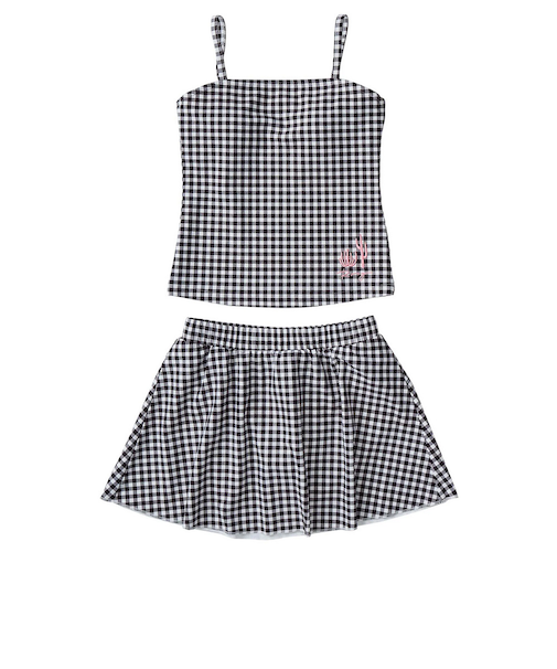 ロキシー（ROXY）タンキニ 上下セット セパレーツ水着 ジュニア MINI PICNIC GINGHAM 25SPTSW251101BLK