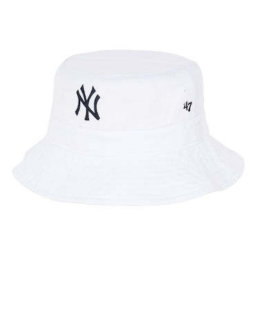 フォーティーセブン(47)帽子 ニューヨーク・ヤンキース バケットハット 白 58-59cm B-BKT17GWF-WH バケハ ハット 暑さ対策 日差し対策…