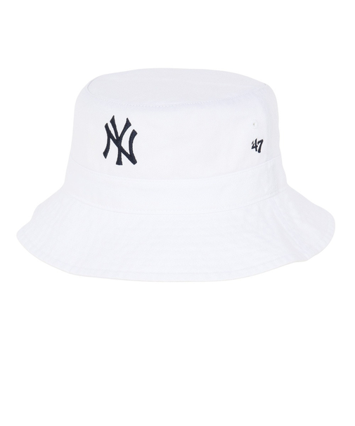 フォーティーセブン(47)帽子 ニューヨーク・ヤンキース バケットハット 白 58-59cm B-BKT17GWF-WH バケハ ハット 暑さ対策 日差し対策…
