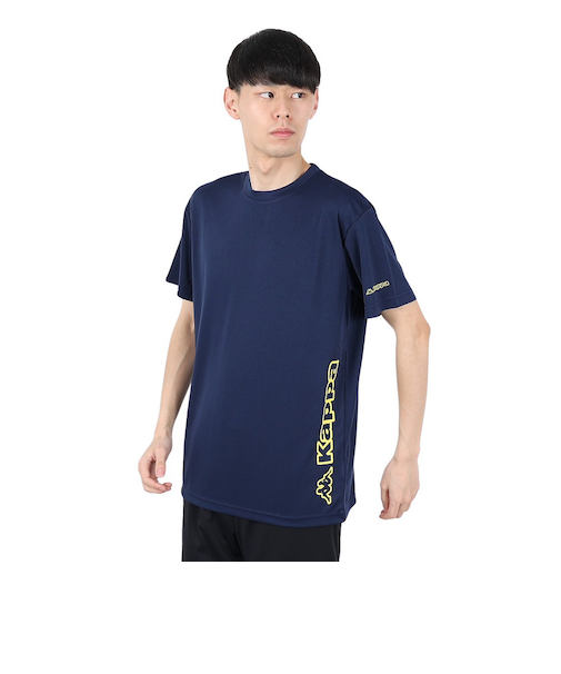 カッパ（Kappa）グラフィック 半袖メッシュTシャツ 215325-NV