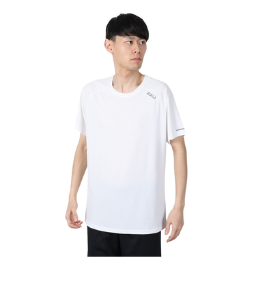ツー・タイムズ・ユー（2XU）エアロ Tシャツ MR6557A-WHT/SRF