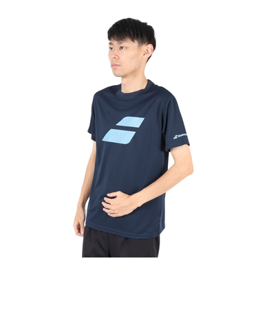 バボラ（BABOLAT）テニスウェア クラブ 半袖 Tシャツ BUP5511C-NV