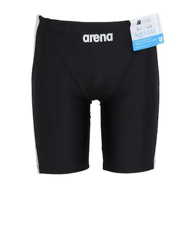 アリーナ（ARENA）水着 メンズ 水泳 フィットネススパッツ ハーフレッグ 黒×グレー M-3Lサイズ AS5SWF62M BKGY スイムウェア フィット…