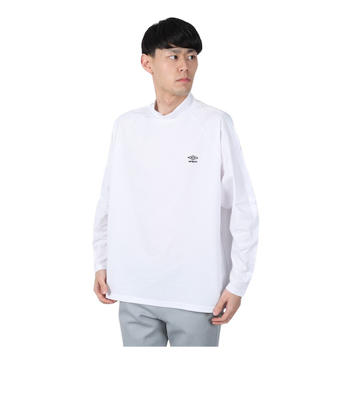 アンブロ(UMBRO)サッカーウェア AWAY 長袖 ワイド プラクティスシャツ UF4FLT53M WH00