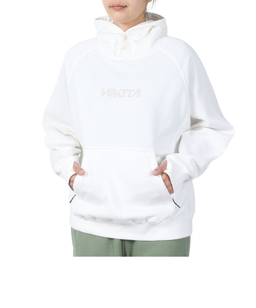 ニキータ（NIKITA）EMBROIDERY ロゴ フーディー NCFF242002-OWHT