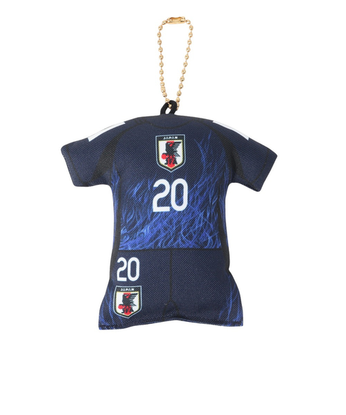 日本サッカー協会（JFA）プレイヤーズユニ型クッションキーホルダー 久保建英 24JFA-014-20