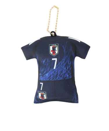 日本サッカー協会（JFA）プレイヤーズユニ型クッションキーホルダー 三苫薫 24JFA-014-7