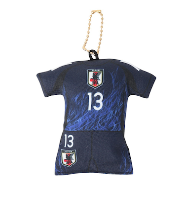 日本サッカー協会（JFA）プレイヤーズユニ型クッションキーホルダー 中村敬斗 24JFA-014-13