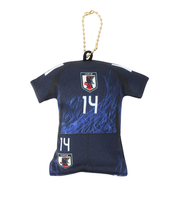 日本サッカー協会（JFA）プレイヤーズユニ型クッションキーホルダー 伊東純也 24JFA-014-14