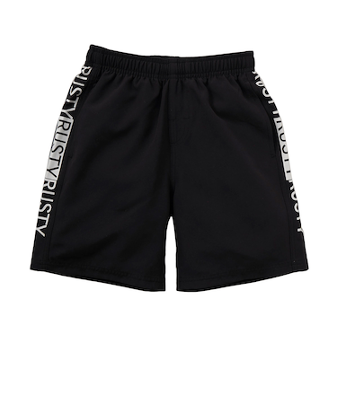 ラスティ（RUSTY）水着 ジュニア サーフトランクス 無地トランクス 964423BLK