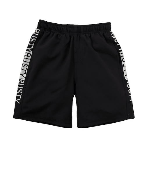 ラスティ（RUSTY）水着 ジュニア サーフトランクス 無地トランクス 964423BLK