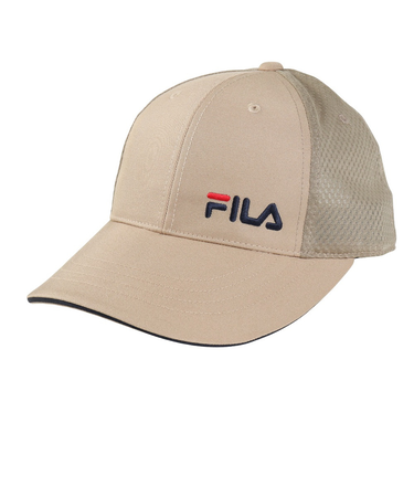フィラ（FILA）帽子 TCライトメッシュキャップ ベージュ 25001300393980 手洗い可 幅広つば 吸汗速乾 日焼け対策 日差し対策 シンプル