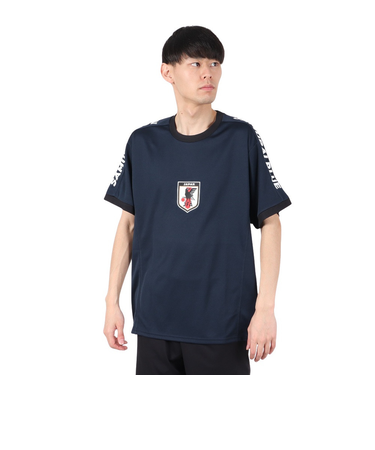 日本サッカー協会（JFA）プレイヤーズTシャツ LL 2024 SAMURAI BLUE 24JFA-007-XL
