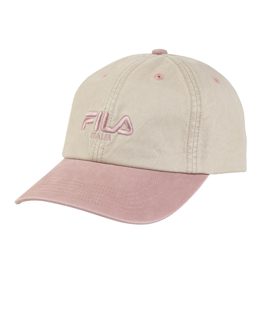 フィラ（FILA）帽子 2トーンキャップ ピンク 25101360615980 洗濯可 UVカット 紫外線対策 日差し対策 吸汗速乾 シンプル カジュアル