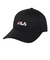 フィラ（FILA）帽子 TCキャップ 黒 24001300101980 手洗い可 吸汗速乾 日焼け対策 日差し対策 お出かけ シンプル ファッション ロゴ