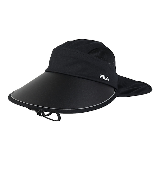 フィラ（FILA）帽子 3ウェイジョッキー 黒 25201320701970 手洗い可 吸汗速乾 UVカット 紫外線対策 日差し対策 日焼け対策 ガーデニング…