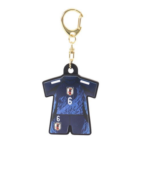 日本サッカー協会（JFA）プレイヤーズユニ型ラバーキーホルダー 遠藤航 24JFA-015-6