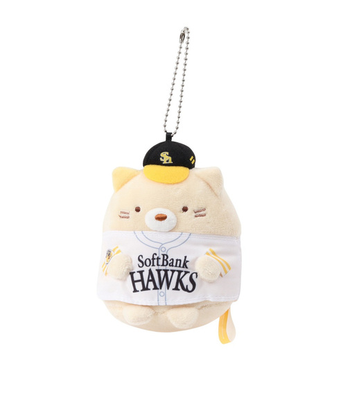 キーホルダー すみっコぐらし×福岡ソフトバンクホークス ねこ FKT 716502