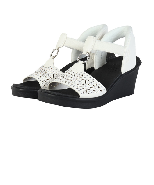 スケッチャーズ（SKECHERS）ストラップサンダル スリップインズ ランブル オン ダンシング アウェイ 119619-WHT