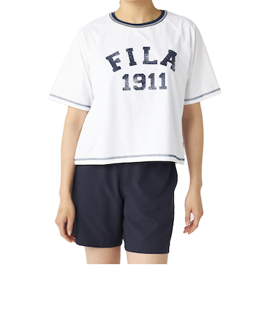 フィラ（FILA）水着 カバーアップTシャツ タンキニ 4点セット 325601-WT