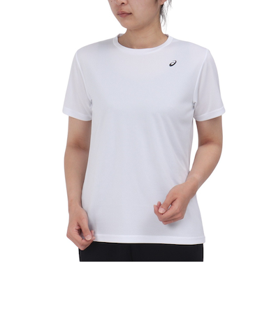 アシックス（ASICS）ドライワンポイント半袖シャツ 2032C786.100