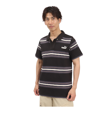 プーマ（PUMA）CORE HERITAGE 半袖 ポロシャツ 686855 01 BLK