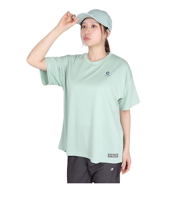 ドライプラス プリント メッシュ 半袖Tシャツ CT5S0033-TR864-GRCD GRN