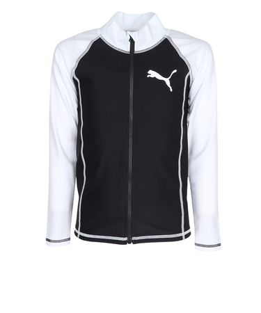 プーマ（PUMA）ラッシュガード ジュニア フルジップ 長袖 130-160センチ 947017 03  UVカット 紫外線対策 日焼け対策 男の子 女の子 …